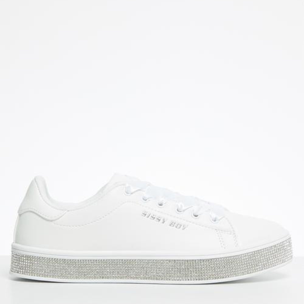 Sissy Boy White Bling Sneaker - | Duchess | Saloojee Fashions