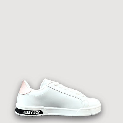 Sissy Boy White Sneaker With Colorfull Rhinestones