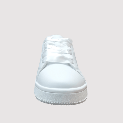 Sissy Boy White Sneaker With Colorfull Rhinestones