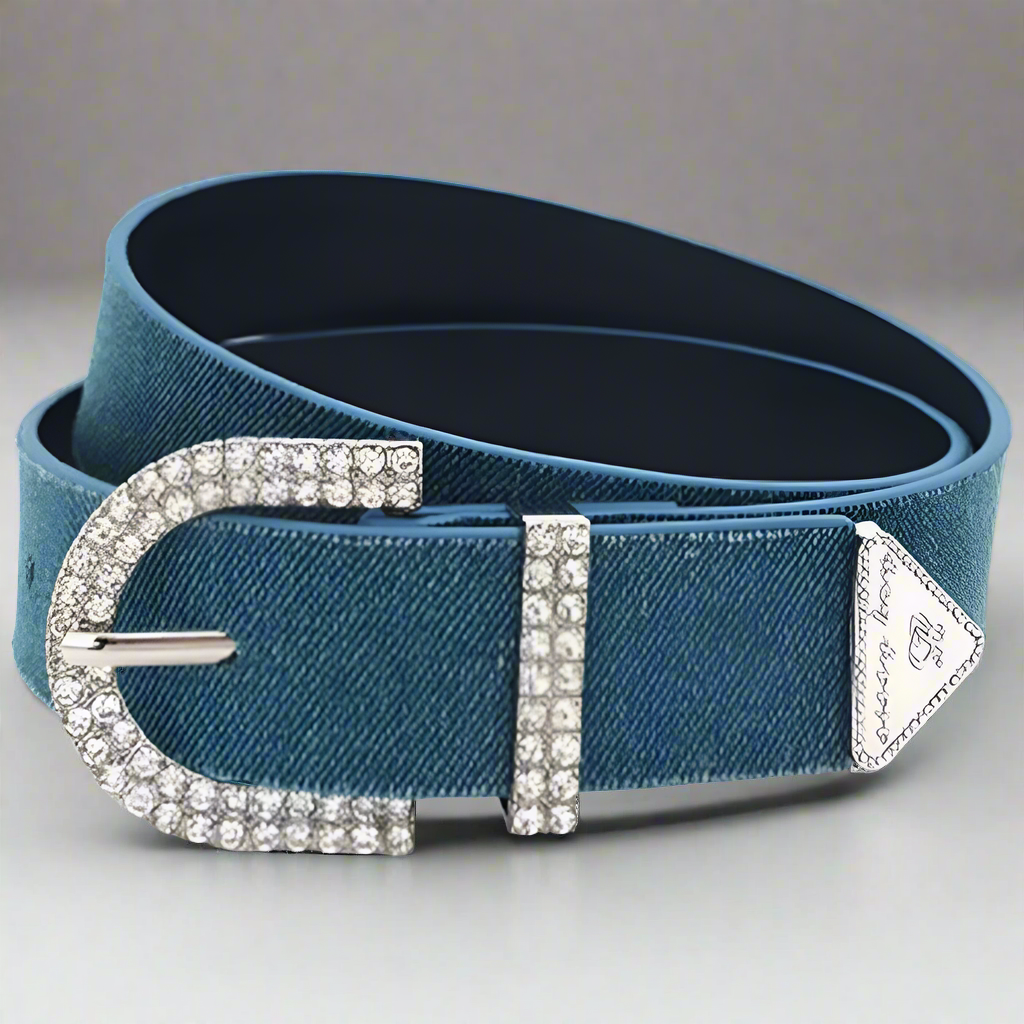 Sissy Boy Denim Buckle With Silver Buckle