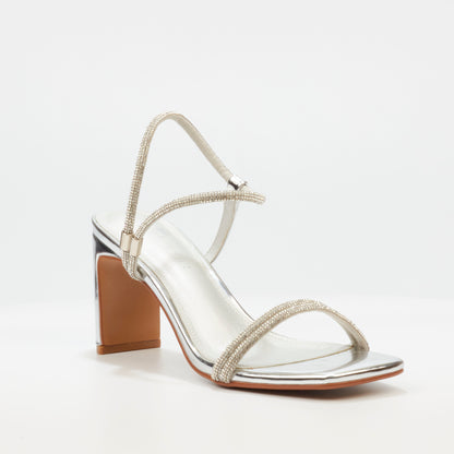 Strappy Diamante Block Heel | Charla 1