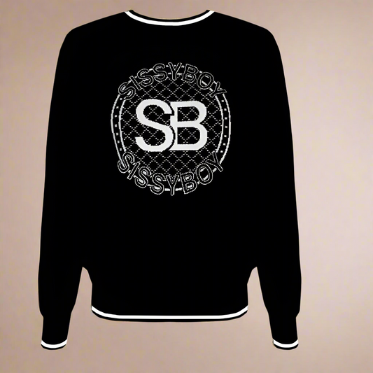 Marianna - Black Logo Knit Sweater