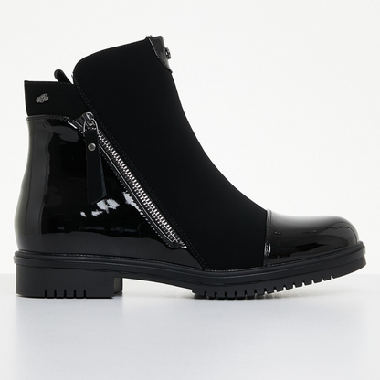 Womens Miss Black Ankle Boot - Radar 1